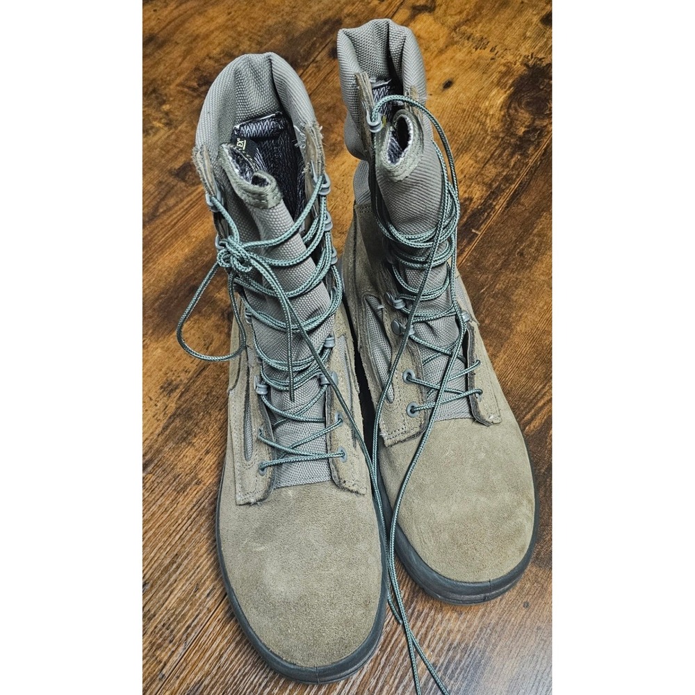 Belleville AFTW 08.5 W Military Flight Boots Gore-Tex Sage Green Vibram USA Made